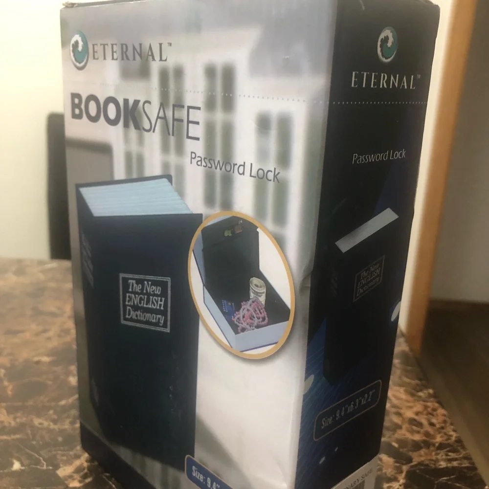HomeSafe Eterna Blue Book Safe with Password Lock(New)